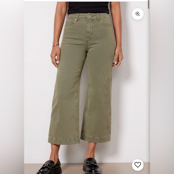 PAIGE Anessa wide leg ankle jeans, size 26 - Picture 4 of 5